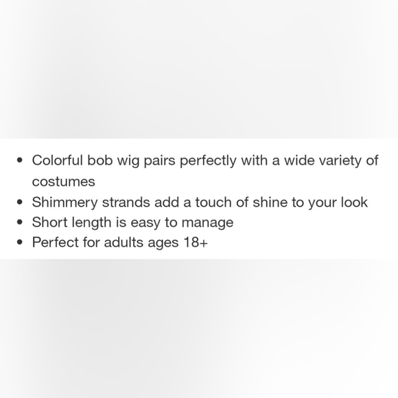 NEW! Hyde & EEK! BOUTIQUE- Adult Red Shimmer Bob Halloween Costume Wig - Picture 5 of 6